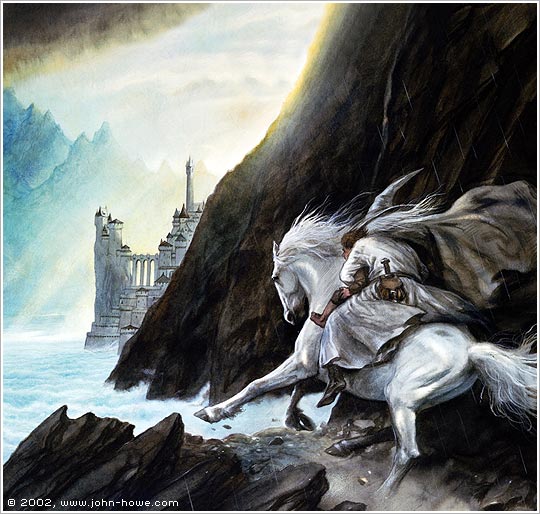 Gandalf rides to Minas Tirith