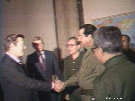 Rumsfeld & Saddam, 1983