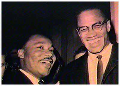 Malcom X og Martin Luther Saman